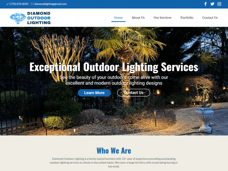 Diamond Indoor Lighting - Hydeetech web design