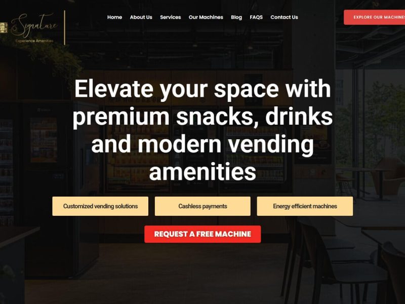 Signature Experience Amenities – Our modern vending solutions offer